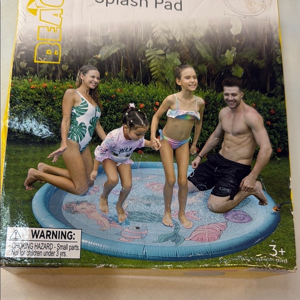 Crane 68" Family Splash Pad, Beach, New in Box - Picture 7 of 7